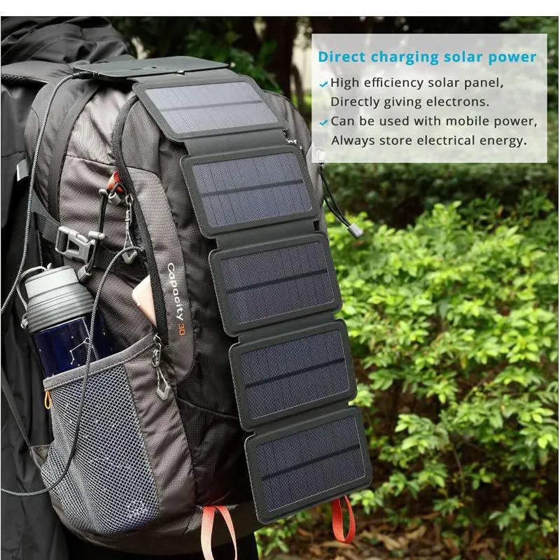 15W 2 Fold Portable Solar Power Charger PI-81