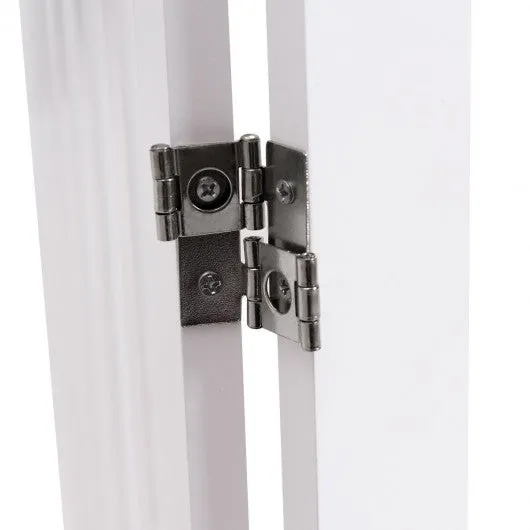 24'' Configurable Folding Standing 3 Panel Wood Pet Fence-White