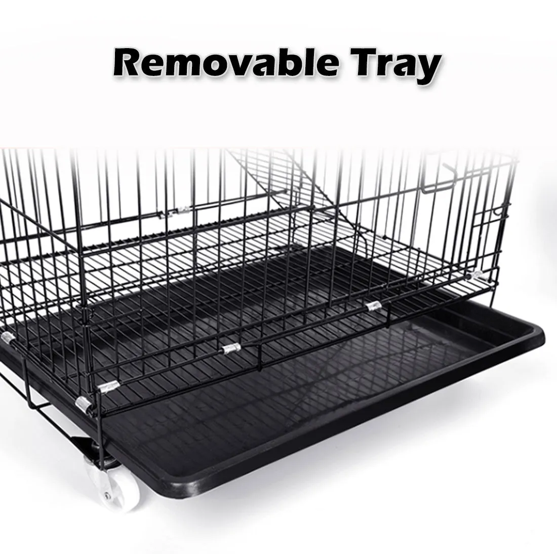 3-Level Rabbit & Bird Cage | Pet Aviary | Ferret Parrot Hamster Home | XL