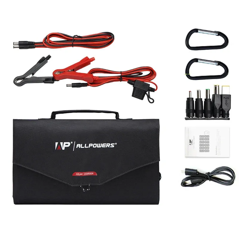 ALLPOWERS Portable 100W Solar Panel Charger