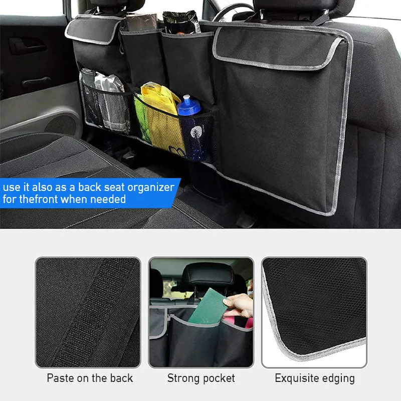 Car Trunk Organizer Back Seat Storage Box Multi-use Oxford Rear Seat Organizer