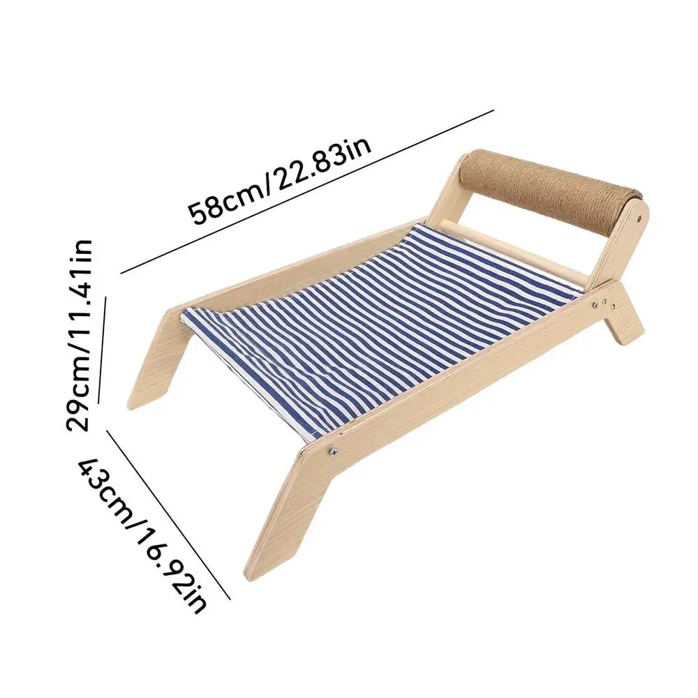 Cat Bed - Summer Beach Bed - All-Season Universal Cat Lounge Chair - Indoor/Outdoor Beach Chair for Cats