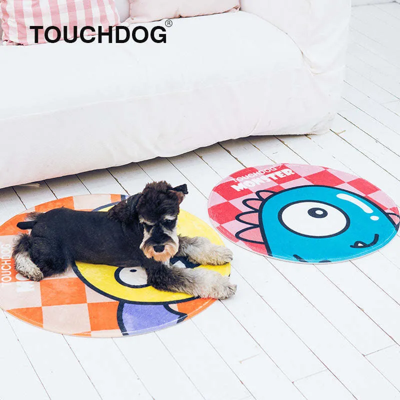 Colorful Pet Mat with Skid-Proof Grips and Durable Stitching
