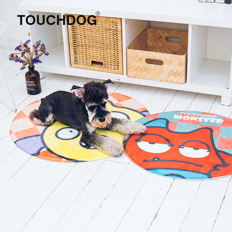 Colorful Pet Mat with Skid-Proof Grips and Durable Stitching