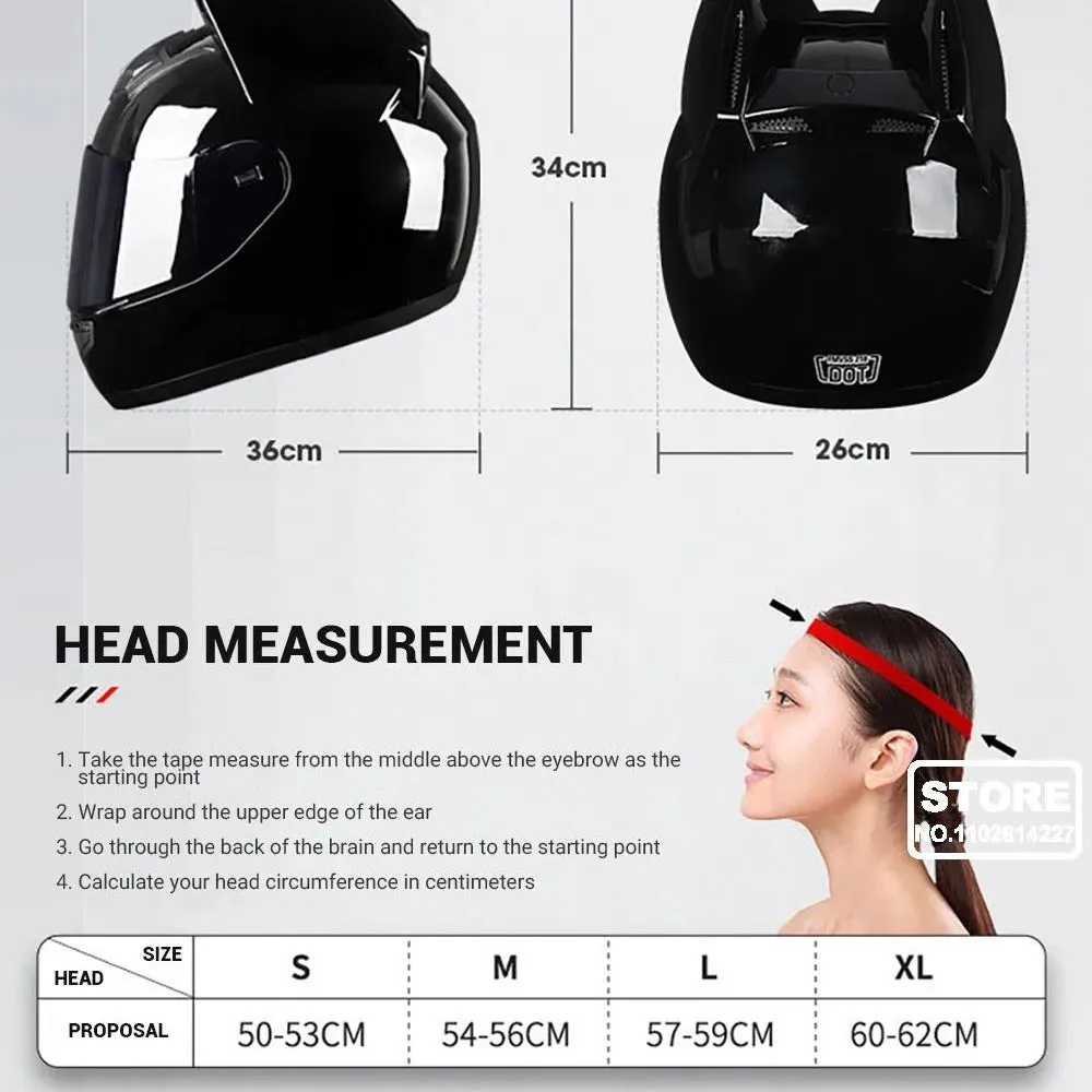 Cute Cat Ears Full Face Motorcycle Helmet DOT Approved