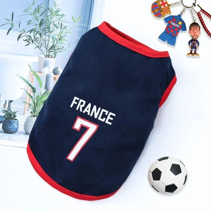 Dog Sport Jersey | Summer Pet Apparel | Puppy Basketball Clothing | T-Shirts for Cats & Dogs