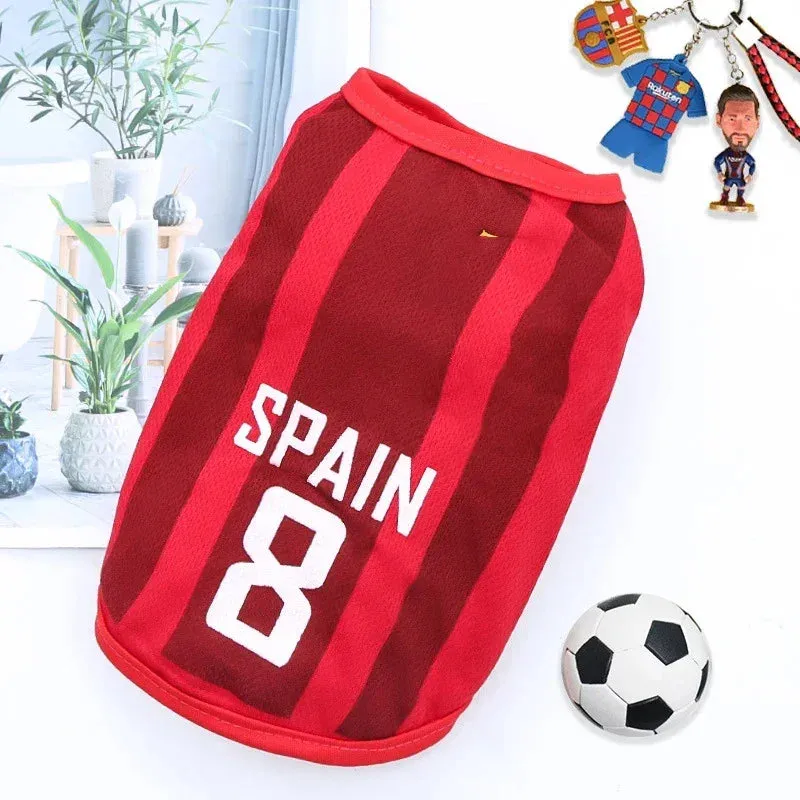 Dog Sport Jersey | Summer Pet Apparel | Puppy Basketball Clothing | T-Shirts for Cats & Dogs