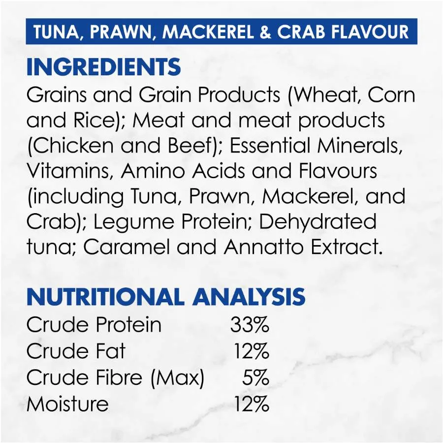 Fancy Feast Dry Tuna Prawn Mackerel Crab 450g
