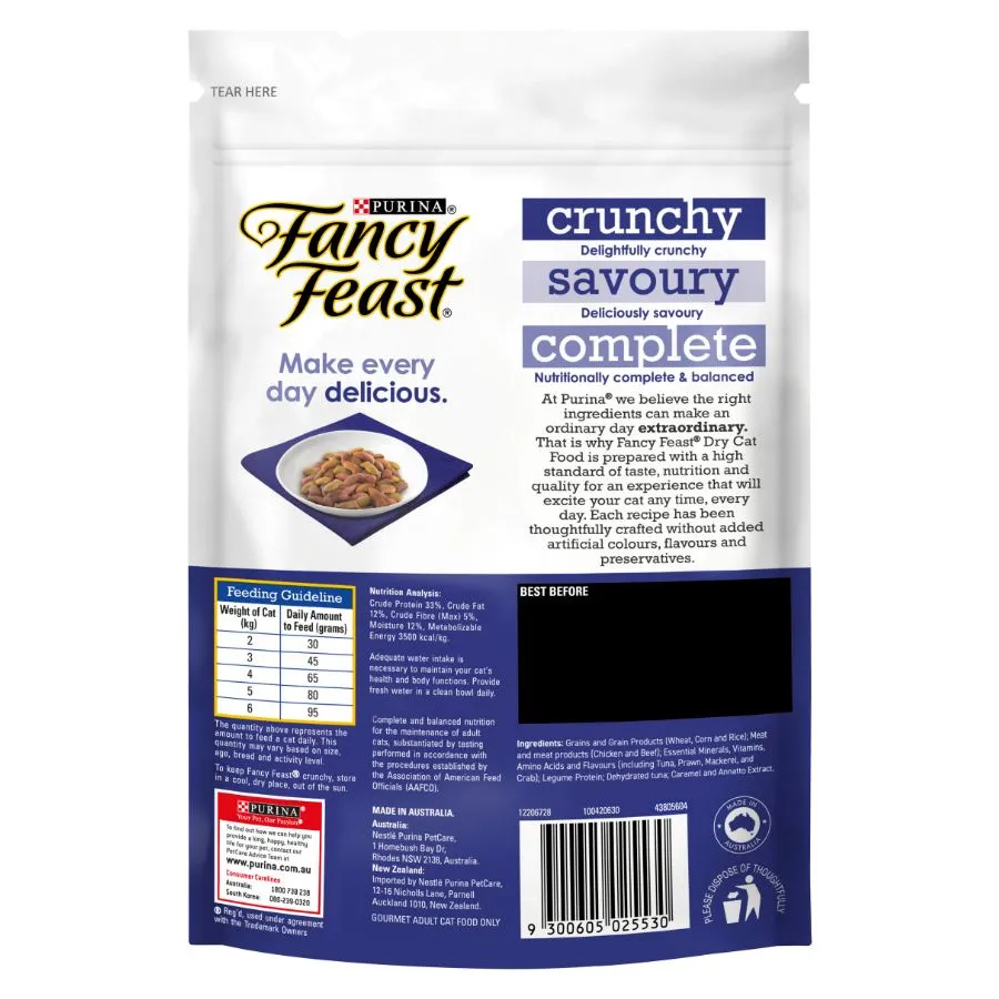Fancy Feast Dry Tuna Prawn Mackerel Crab 450g