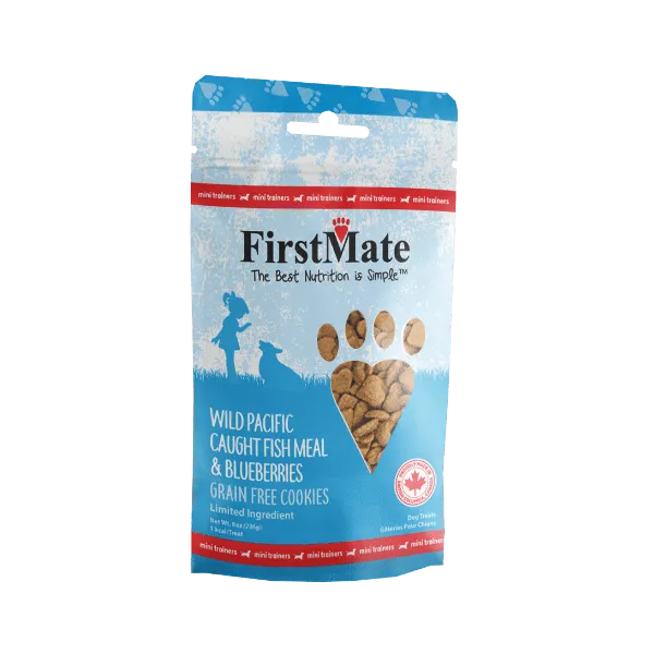 FirstMate Fish With Blueberry Mini Trainer Dog Treats