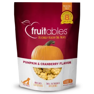 Fruitables Baked Pumpkin & Cranberry Dog Treats
