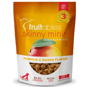 Fruitables Skinny Minis Pumpkin & Mango Flavor Dog Treats