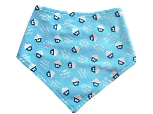 Gotcha Day Blue - Eco-Friendly Snap On Bandana - Made in the USA