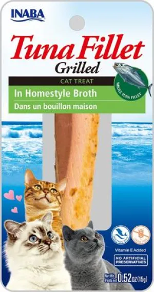 Inaba Grilled Fillet Cat Treat - Tuna in Homestyle Broth