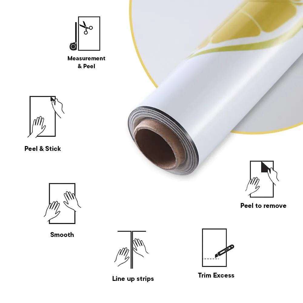 Kuber Industries PET Wallpaper for Walls in Kid’s Room and Kitchen|Self-Adhesive, Oilproof, Heat Resistant and Waterproof I DIY Designer Wall Sticker I Set of 2 Rolls, 60cmx300cm (Pack of 4)