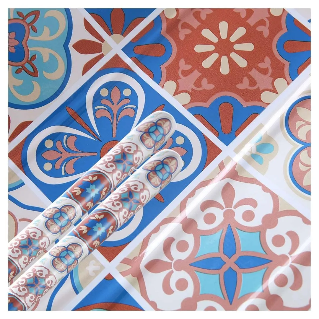 Kuber Industries PET Wallpaper for Walls of The Living Room and Bedroom|Self-Adhesive, Oilproof, Heat Resistant and Waterproof|DIY Floral Designer Wall Sticker|Set of 2 Rolls, 60cmx300cm(Pack of 2)