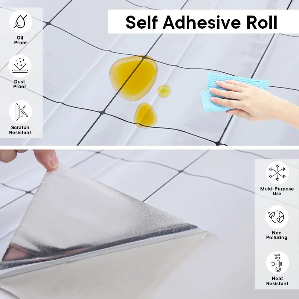 Kuber PET Wallpaper for Walls of The Living Room, Bedroom, and Kids’ Room |Self-Adhesive, Oilproof, Heat Resistant and Waterproof I DIY Floral Designer Wall Sticker I Pack of 1 Roll, 60cmx500cm