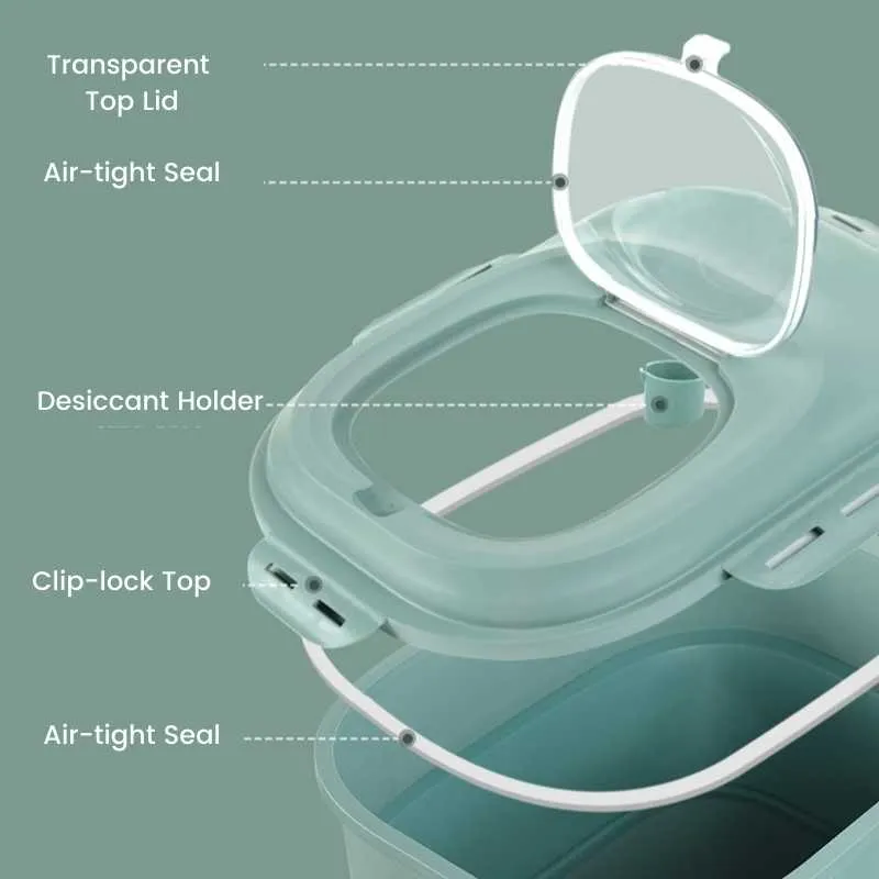 Large Foldable Pet Food Storage Container