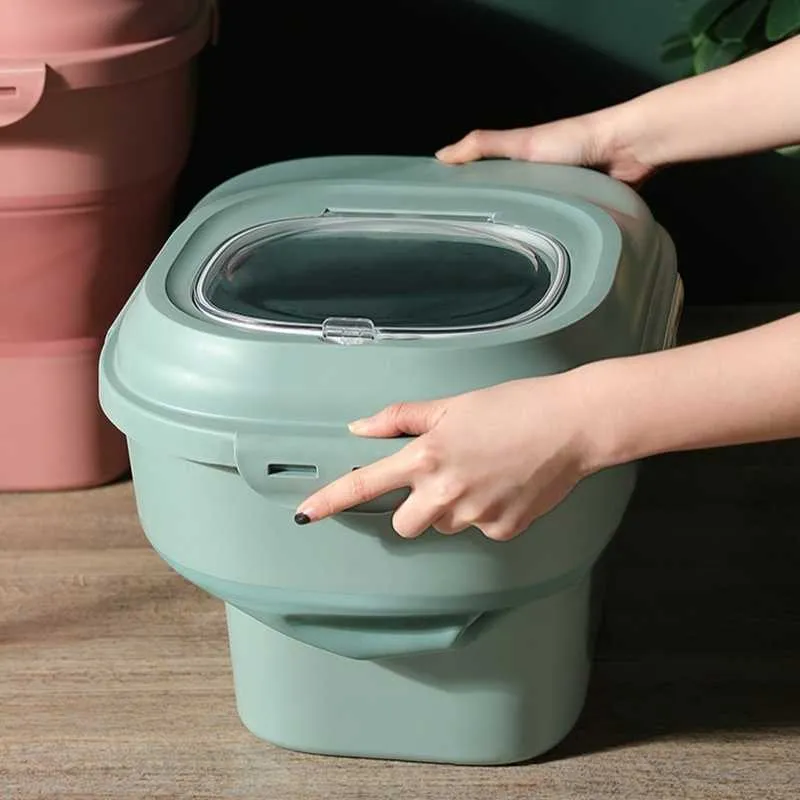 Large Foldable Pet Food Storage Container