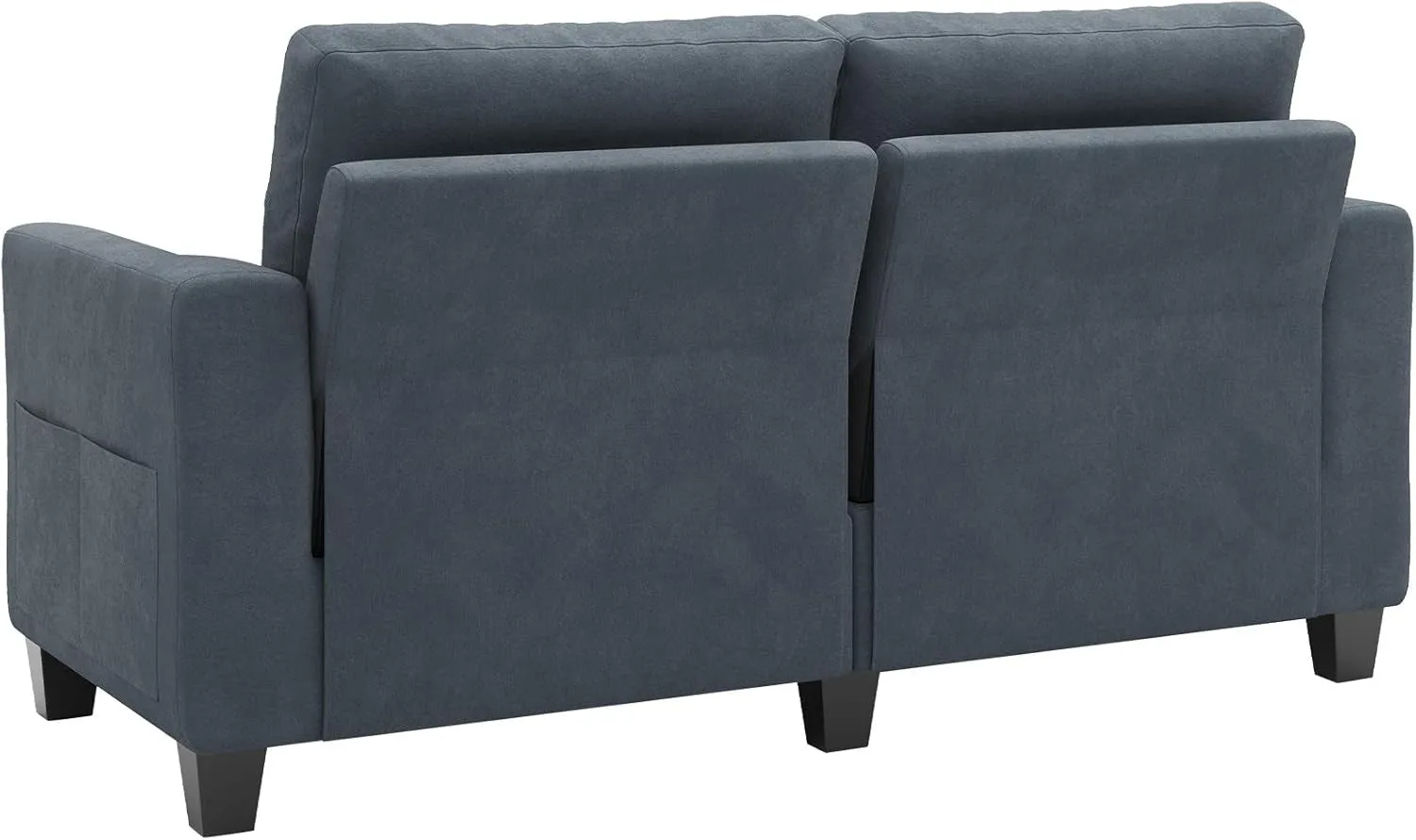 Loveseat Sofa Couch Small Love Seats Furniture Bluish Grey Loveseat for Small Spaces