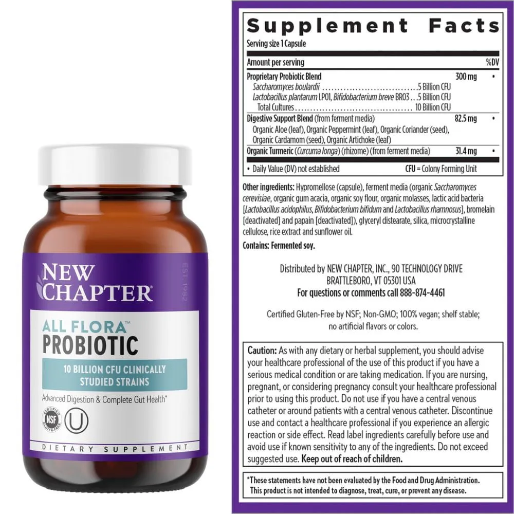 New Chapter Probiotic All-Flora 120 Capsules