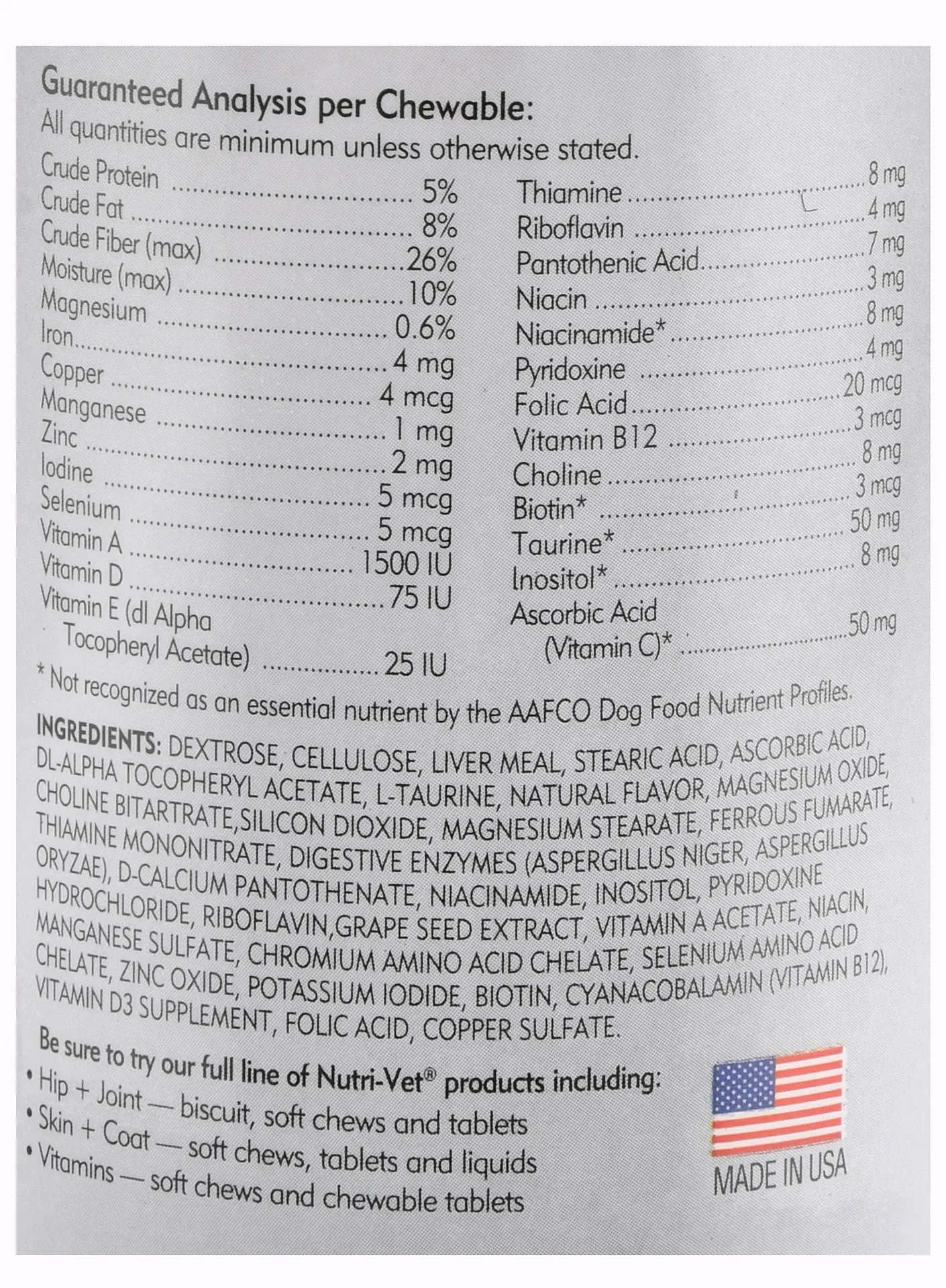 Nutri-Vet Senior-Vite Chewables