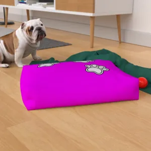 Pet Bed - Paws on Pink