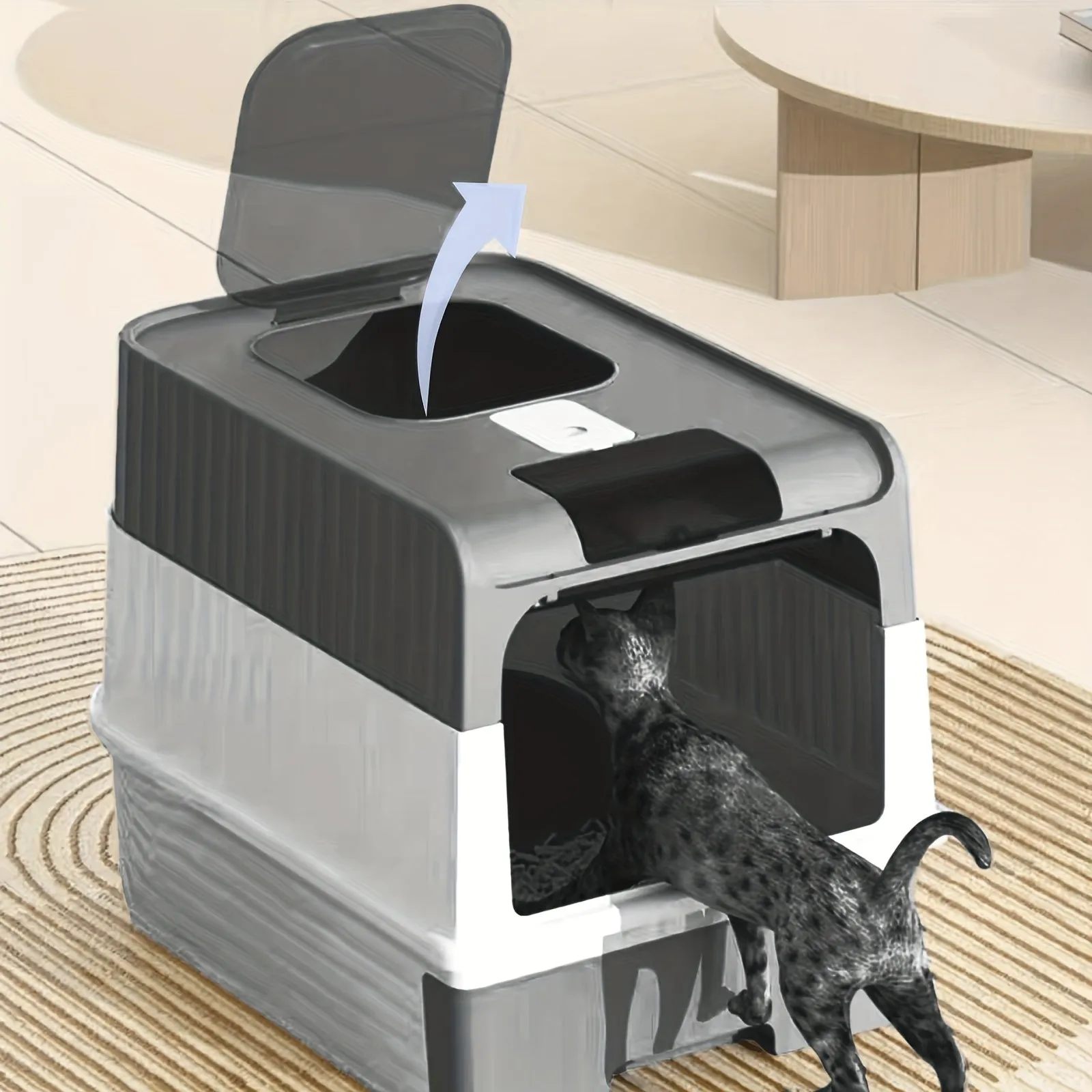 Portable Foldable Cat Litter Box EasytoClean Pet Toilet