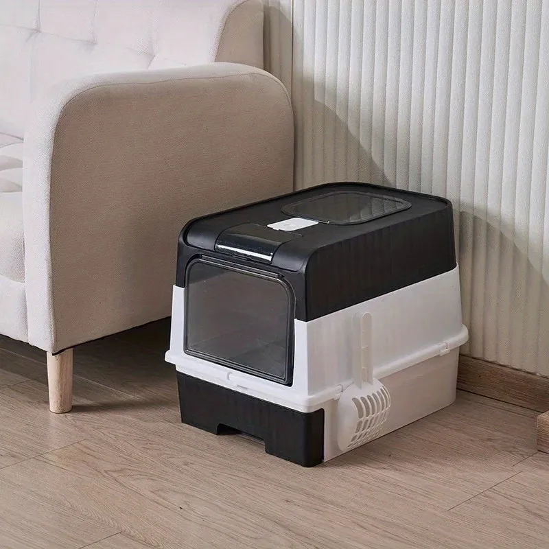 Portable Foldable Cat Litter Box EasytoClean Pet Toilet