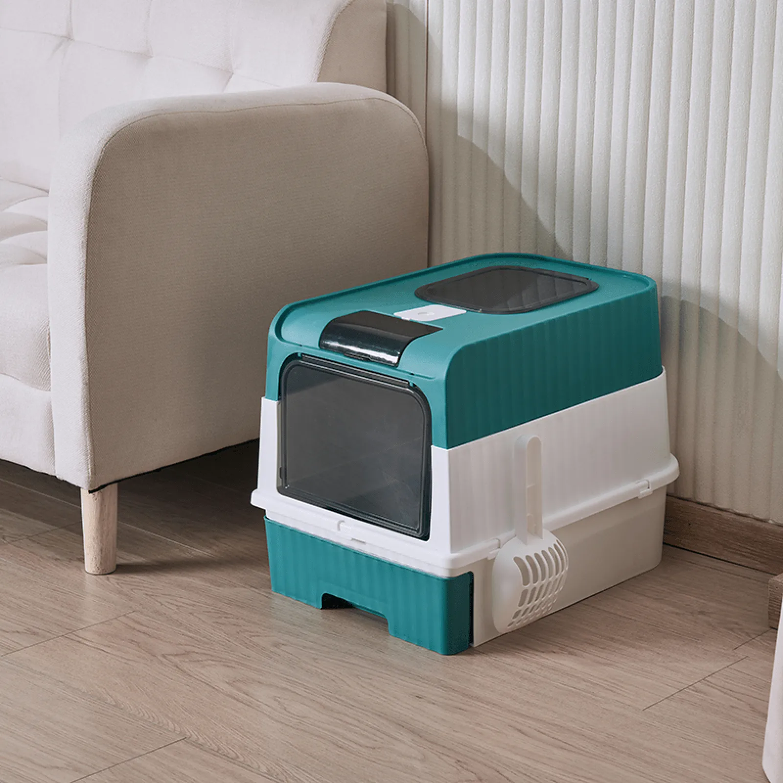 Portable Foldable Cat Litter Box EasytoClean Pet Toilet