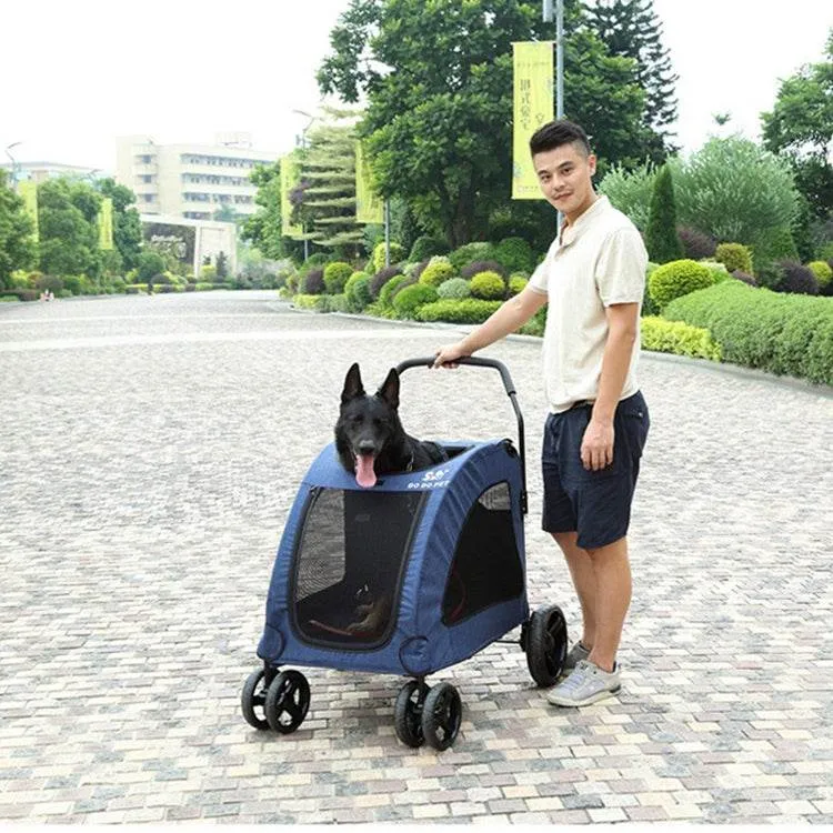 Portable Foldable Large Dog Trolley for Outdoor Adventures