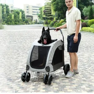 Portable Foldable Large Dog Trolley for Outdoor Adventures