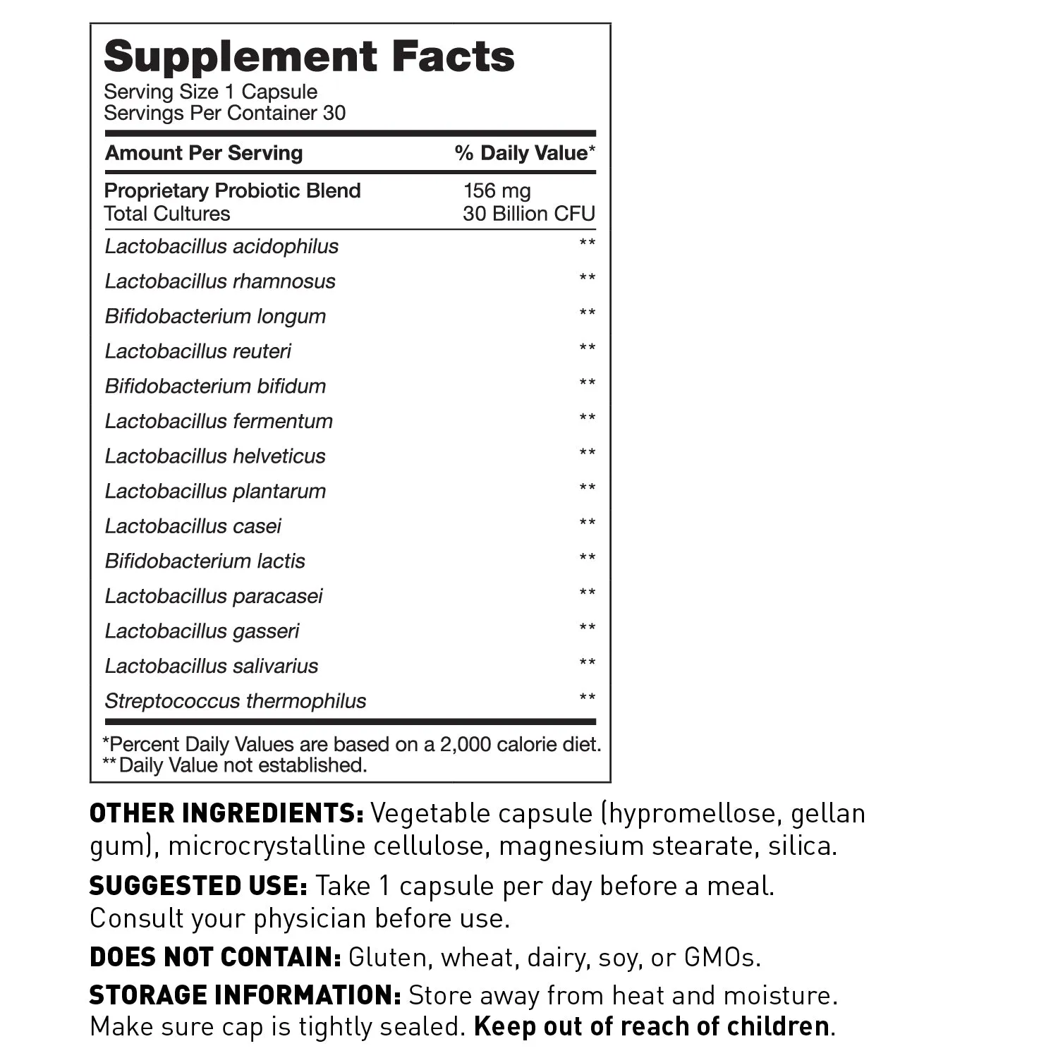 Probiotic Capsules 30 Billion by Amy Myers MD