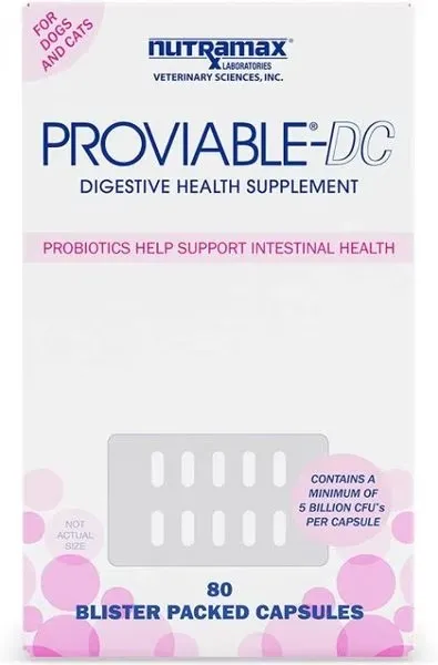 Proviable DC Probiotics & Prebiotics Digestive Supplement for Cats & Dogs