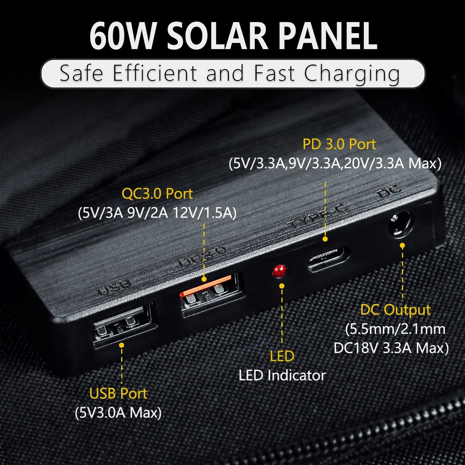 ROCKSOLAR Adventurer Pro 100W 133.2Wh Portable Solar Generator Kit