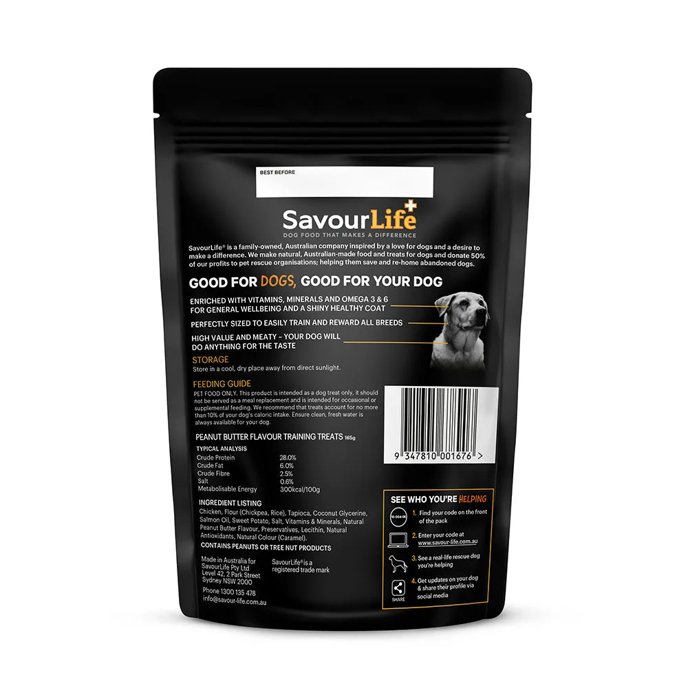 SavourLife Peanut Butter Training Dog Treats 150g