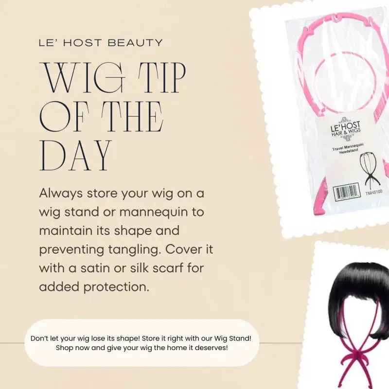 Traveling Wig Headstand | Portable, Durable & Collapsible Wig Holder