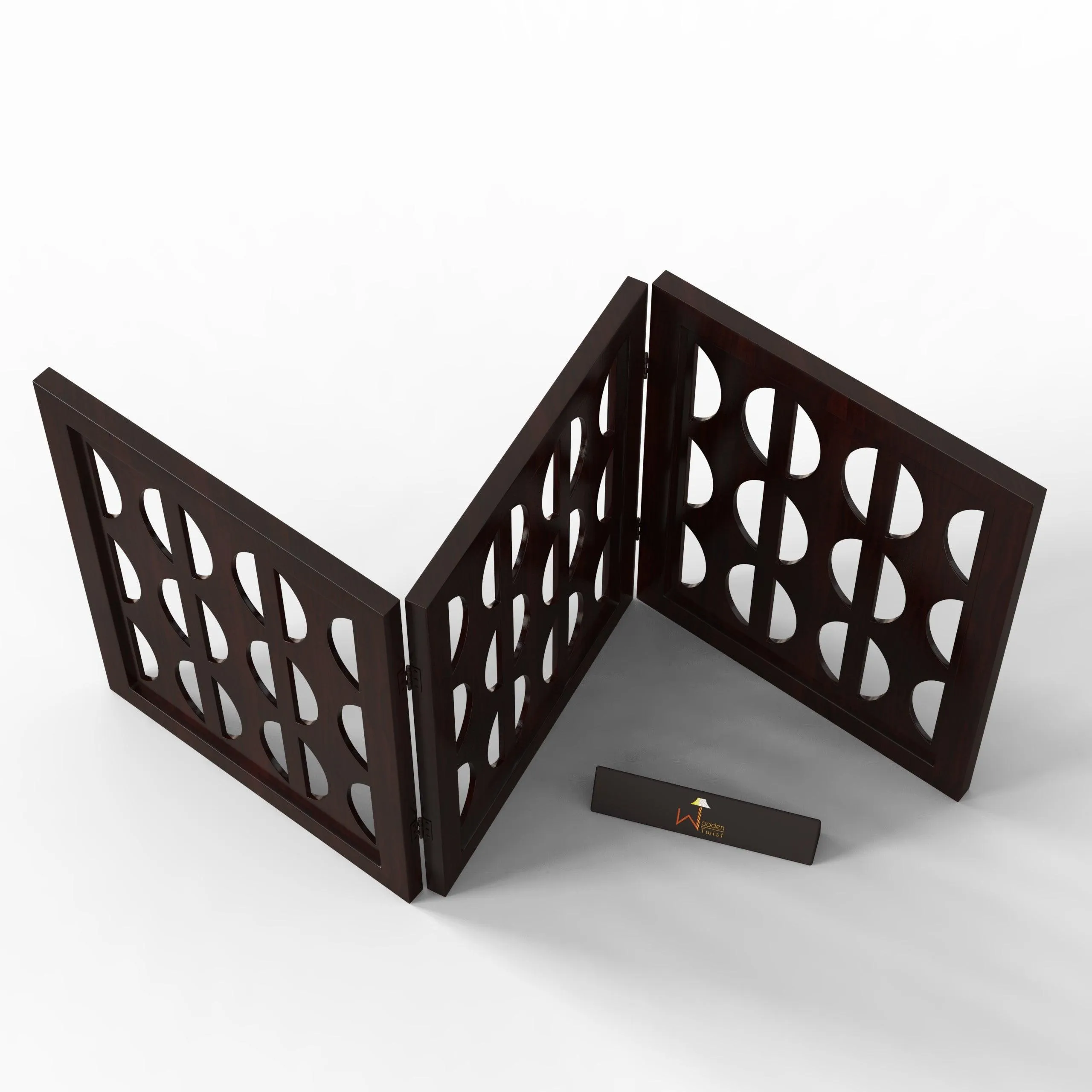 Wooden Portable Safety Pet Fence Gate Partition For Kids (3 Panel)